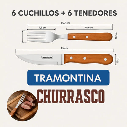 Cubiertos Churrasqueros Jumbo Tramontina PROMOCIÓN